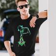フリーメイソンをテーマにしたフリーメイソンがツールを運びます」S&C 長袖Tシャツ 彼への贈り物