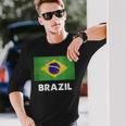 ブラジル国旗tシャツ 長袖Tシャツ 彼への贈り物