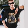 ブルドッグ 写真家 写真カメラ 長袖Tシャツ 彼への贈り物