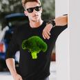 ブロッコリー 写真 エンブレム Broccoli Photo Emblem 長袖Tシャツ 彼への贈り物