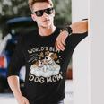 ベスト・ドッグ・ママ、子犬とジャック・ラッセル・テリア 長袖Tシャツ 彼への贈り物