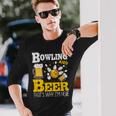 ボウリングビール だからここにいるボウラー 長袖Tシャツ 彼への贈り物