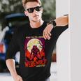 マインド・ザ・フルムーン 人狼 ハロウィン 不気味な人狼 長袖Tシャツ 彼への贈り物