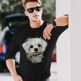 マルチーズ小型マルチーズ犬犬大好き甘いマルチーズ 長袖Tシャツ 彼への贈り物