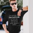 マーガレット・サッチャー 引用 The Problem Withocialism 長袖Tシャツ 彼への贈り物