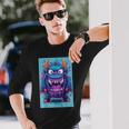 モンスター ハロウィン 怖い 面白い かわいい モンスター モチーフ 長袖Tシャツ 彼への贈り物