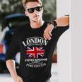ユニオンジャック イギリス国旗 イギリス国旗 ロンドン 長袖Tシャツ 彼への贈り物