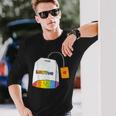 レインボーティーカップ Lgbtea Pride 愛らしいlgbtqプライド月間。 長袖Tシャツ 彼への贈り物