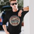 レトロ ヴィンテージ アメリカ製 モーターオイル 車 バイク ガレージ 長袖Tシャツ 彼への贈り物