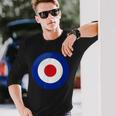 ヴィンテージ イギリス Raf Mod Bullseye レトロ シンボル ラウンデル ターゲット 長袖Tシャツ 彼への贈り物