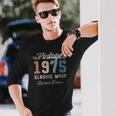 ヴィンテージ1975 50歳の誕生日クラシックカー 長袖Tシャツ 彼への贈り物