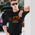 伝説のジャズアーティスト歌手 I Love Jazz 長袖Tシャツ 彼への贈り物