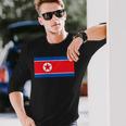 北朝鮮旗北朝鮮ピョンヤン。 長袖Tシャツ 彼への贈り物