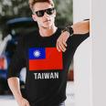 台湾 台湾の国旗 長袖Tシャツ 彼への贈り物