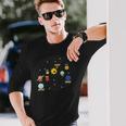 宇宙飛行士 宇宙 惑星 太陽系 長袖Tシャツ 彼への贈り物