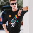 宇宙飛行士とレゴバルーンの冒険 長袖Tシャツ 彼への贈り物