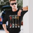 必要なのはベースだけ ベーシストのための有名なクロスウォーク All You Need Is Bass 長袖Tシャツ 彼への贈り物