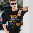 生物学教師 Fueled By Atp 面白い教師 生物学者ギフト 長袖Tシャツ 彼への贈り物
