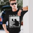 私はそうは思わないから黒猫は哲学者じゃない 長袖Tシャツ 彼への贈り物