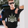 草 草 草 マリファナ Thc ポット 大麻 ナチュラル 4 長袖Tシャツ 彼への贈り物