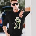 面白いtシャツ トイプードル ゴルフ イヌ メンズ 犬好き グッズ かわいい おもしろ 面白い 服 ネタ 長袖Tシャツ 彼への贈り物
