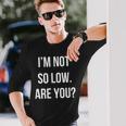 面白いtシャツ 下ネタ 文字 ダジャレ メンズ おもしろtシャツ ジョーク 男性用 英語 I'm Noto Low 長袖Tシャツ 彼への贈り物