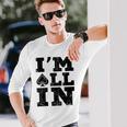 Im All In ポーカーシャツ ポーカープレーヤー 長袖Tシャツ 彼への贈り物