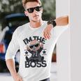 Baby Boss I'm The Boss レトロ Like A Boss キッズ 長袖Tシャツ 彼への贈り物