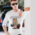 Bissi Pumpi Gym Fitness Meme Bobr Bissi Pumpi Bober 長袖Tシャツ 彼への贈り物