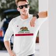 California Republic ノベルティ カリフォルニアベア カリフォルニアフラッグ 長袖Tシャツ 彼への贈り物