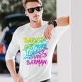 Cool Barista Gets More Likes Than Barman、バリスタ、バーマンより 長袖tシャツ 長袖Tシャツ 彼への贈り物