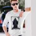 Death Tarot Card 13 Craft Gothic Reaper Aesthetic 長袖Tシャツ 彼への贈り物