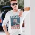 Dolceita Aesthetic Painting Italia Mountains Hikingpritz 長袖Tシャツ 彼への贈り物