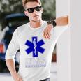 Emstar Of Life 救急医療サービス Emt Paramedic 長袖Tシャツ 彼への贈り物