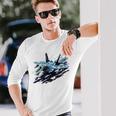 F-15 ストライク イーグル ミリタリー 戦闘機 ジェット キッズ 幼児 男の子 男性 長袖Tシャツ 彼への贈り物