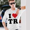 I Heart Tr Initials I Love TR First And Last NameR 長袖Tシャツ 彼への贈り物