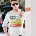 I'm Kawan Doing Kawan Things 面白い名言 長袖tシャツ 長袖Tシャツ 彼への贈り物
