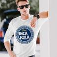 Inca Kola ペルーゴールデンコーラ バブルガム クリームソーダ 長袖Tシャツ 彼への贈り物