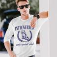 Introverted Antiocial Club 長袖tシャツ 長袖Tシャツ 彼への贈り物