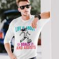 Life's About Goals And Assists サッカー 面白いサッカー選手 長袖Tシャツ 彼への贈り物