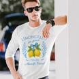 Limoncello Per Favore レモン 夏 イタリア 長袖Tシャツ 彼への贈り物
