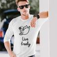 Live Freely 長袖Tシャツ 彼への贈り物