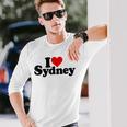 I Love Heartydneyyd Namee Australia 長袖Tシャツ 彼への贈り物