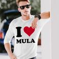 I Love Mula 長袖Tシャツ 彼への贈り物