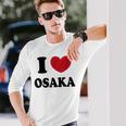 I Love Osaka アイラブ大阪 長袖Tシャツ 彼への贈り物