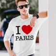 I Love Paris Graphic Novelty & Cool s 長袖Tシャツ 彼への贈り物