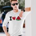 I Loveandíaerano Frutaandía Camiseta de manga larga Regalos para él