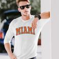 Miami Throwback Classic 長袖tシャツ 長袖Tシャツ 彼への贈り物