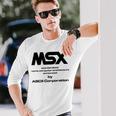 Msx コンピューター 長袖Tシャツ 彼への贈り物