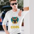 My Dog Thinks I'm Cool サングラス ジャーマンシェパード ドッグオーナー 長袖tシャツ 長袖Tシャツ 彼への贈り物